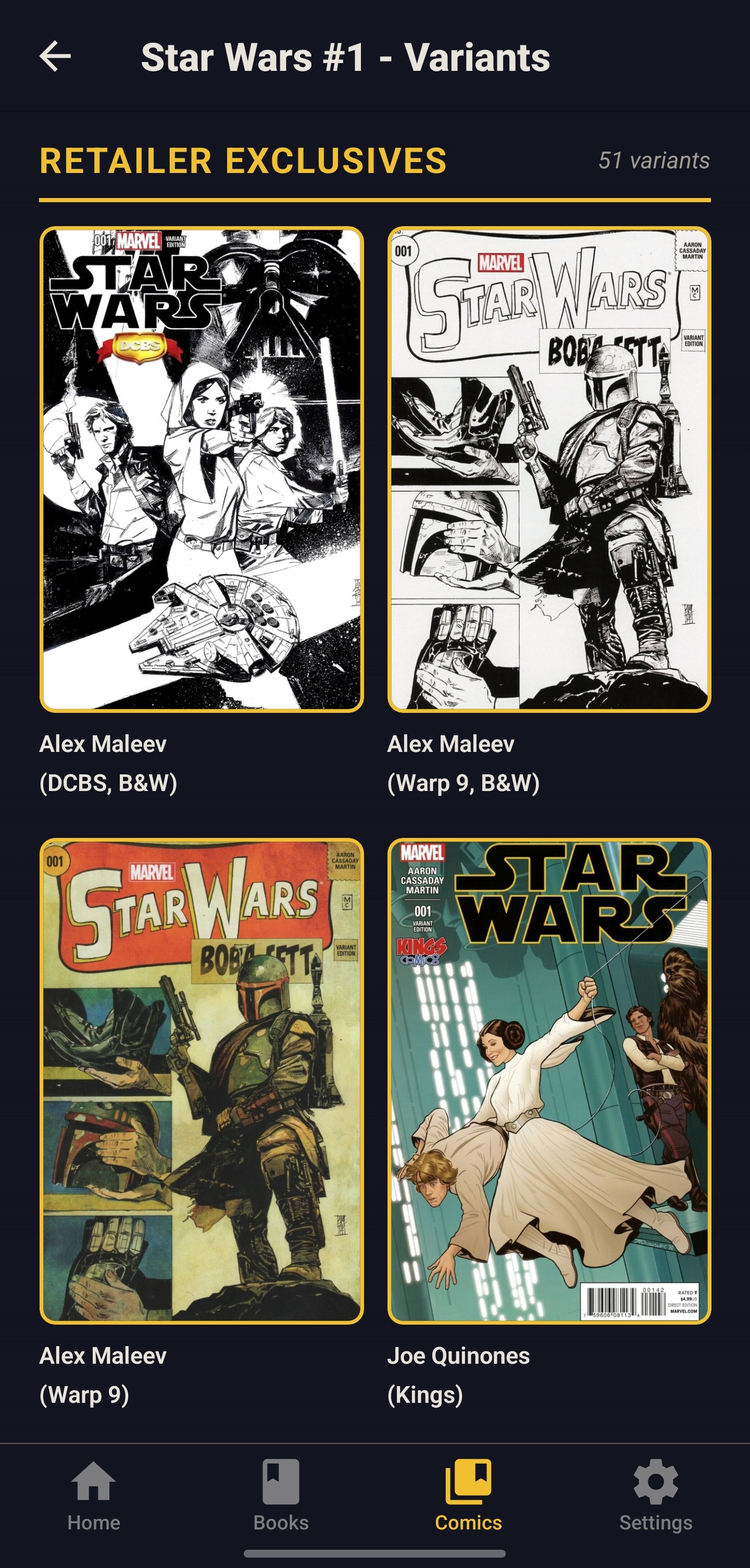 Cover variants gallery